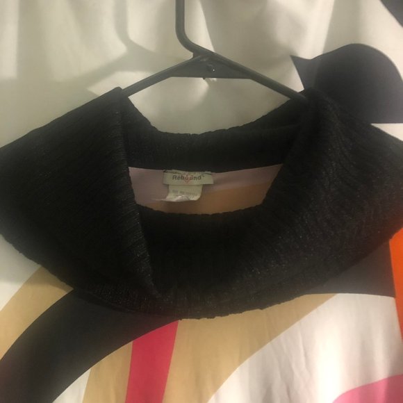 Rebound women Junior Plus 2X Multicolored Cowl Neck Top - Picture 2 of 5